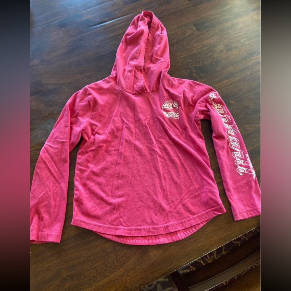 Carhartt Pink Long Sleeve Shirt with Hood Girls Size 6
